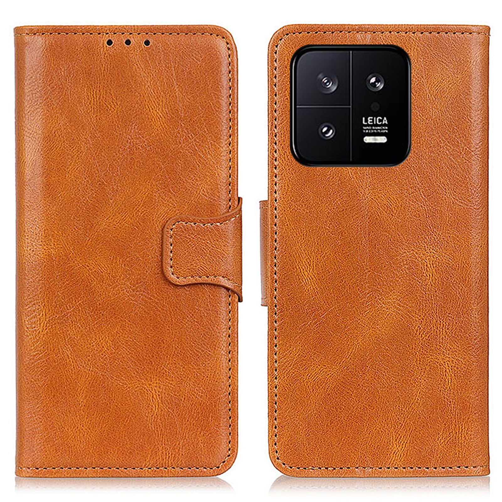 Full Protection Flip Phone Case For Xiaomi 13 5G Crazy Horse Texture Drop-proof PU Leather Phone Cover Wallet Stand Full Protection Flip Phone Case For Xiaomi 13 5G Crazy Horse Texture Drop-proof PU Leather Phone Cover Wallet Stand